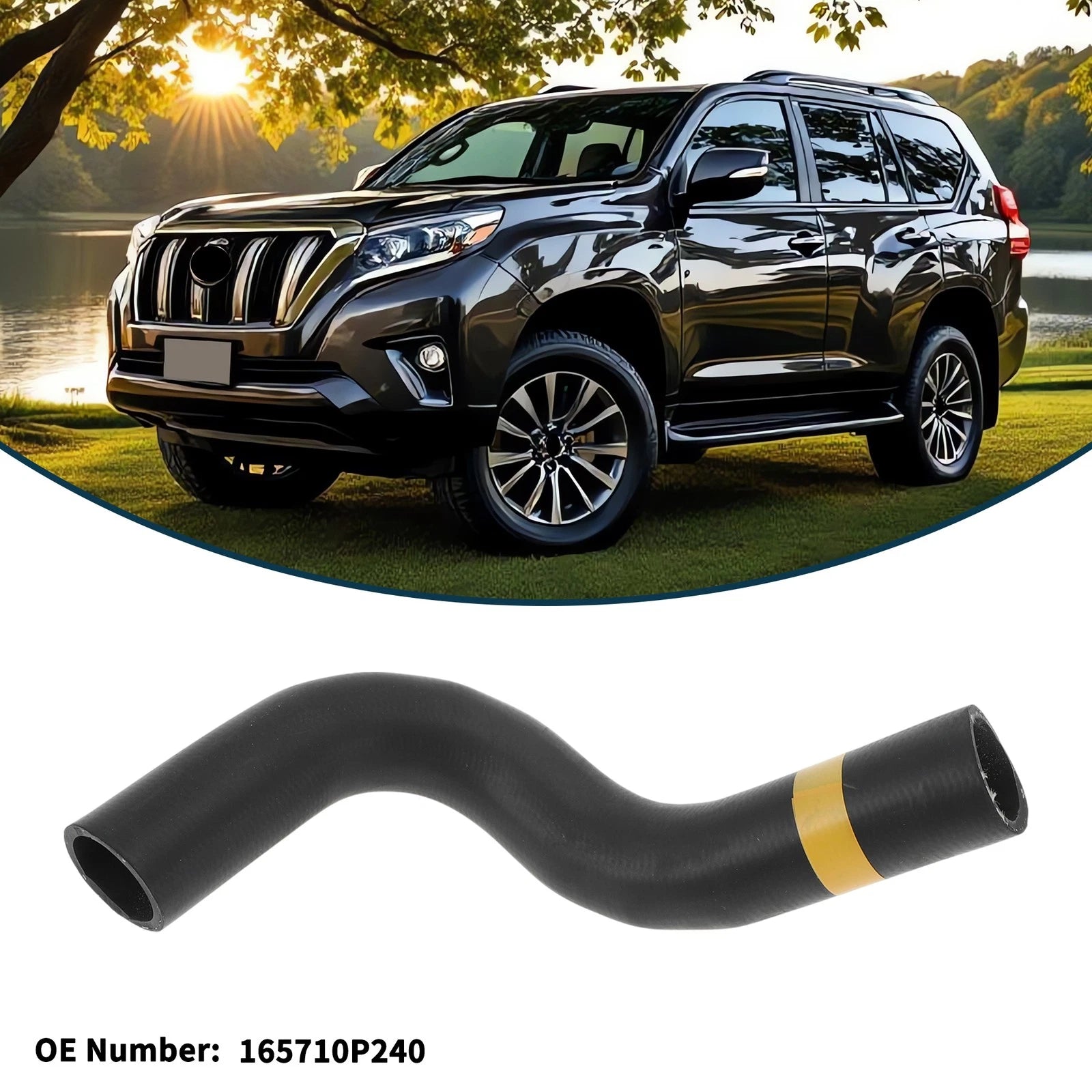 Radiator Hose No. 165710P240 for Toyota Prado 4.0L TX (2010–2019)