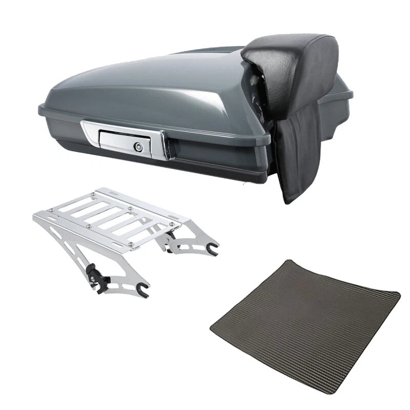 Razor Trunk Mount Rack for Harley CVO Road Street Glide (2014–2026) Gunship Gray