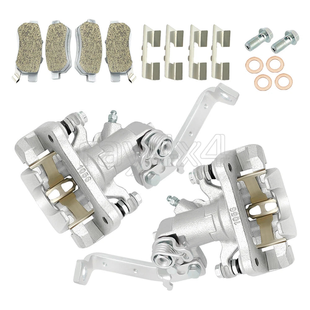 Set of 2 Rear Brake Calipers w/Ceramic Pads for Honda Big Red MUV700 (2009–2013)
