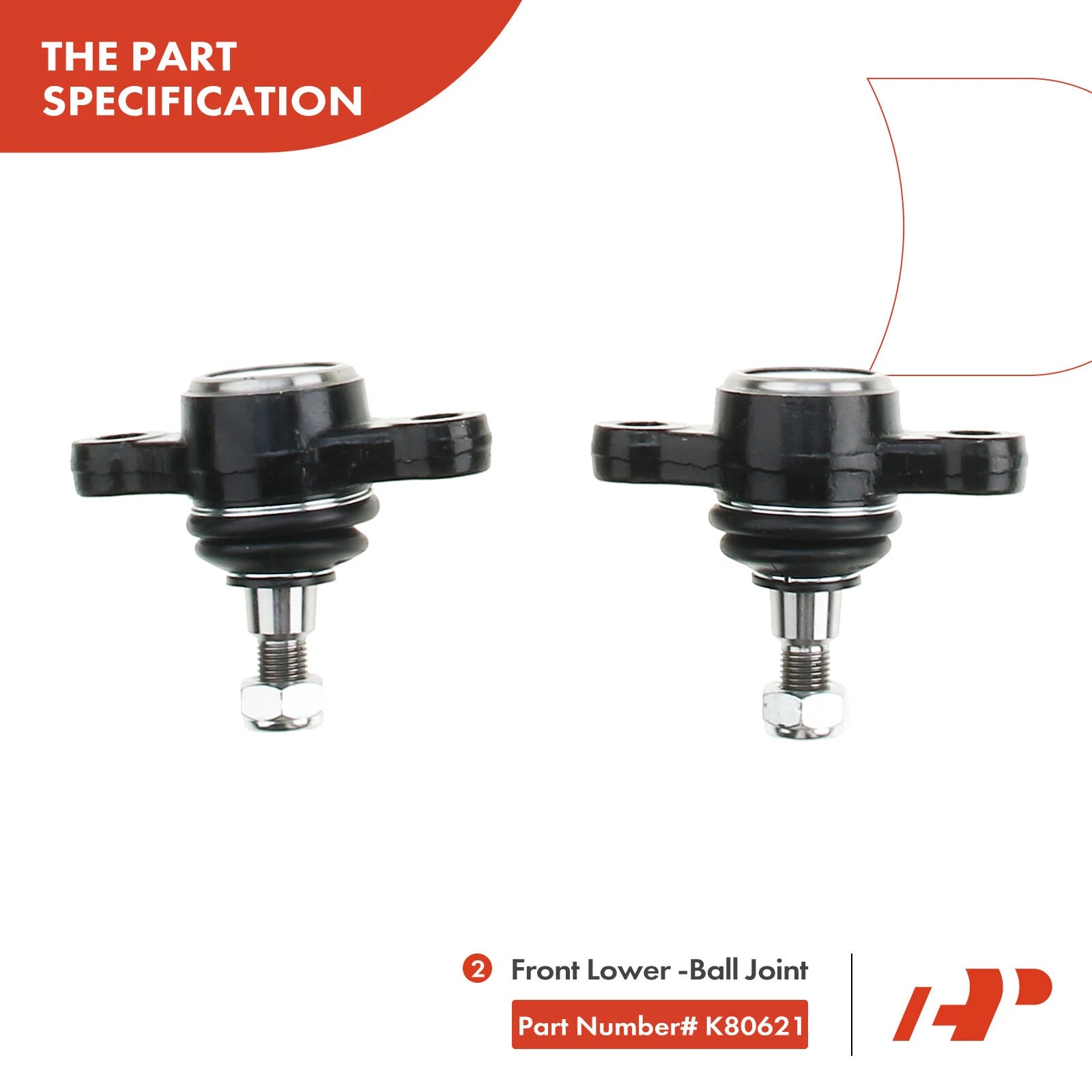 Set of 4 Front Control Arms & Ball Joints for Hyundai Sonata (1999–2005)