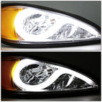 LED DRL for Pontiac Grand Am (1999–2005) Chrome Housing Amber Side Lamp