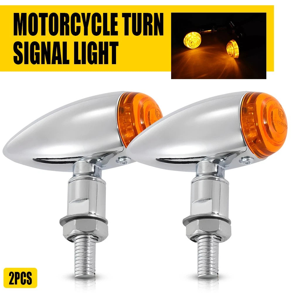 Amber Lens Turn Signal Blinker Indicator Light for Harley Davidson
