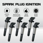 Set of 6 Ignition Coils for BMW 325i 328i 330i 530i X3 X5 X6 (2006–2013) UF515 UF522