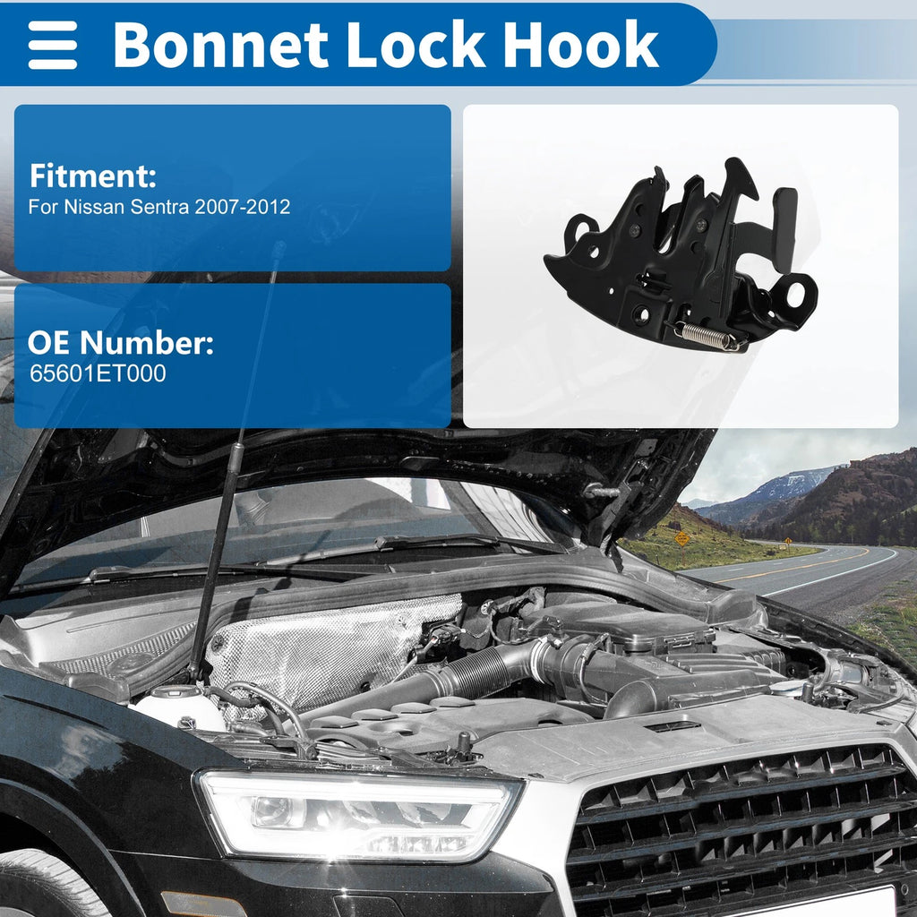 Hood Latch Assembly for Nissan Sentra (2007–2012) No. 65601ET000