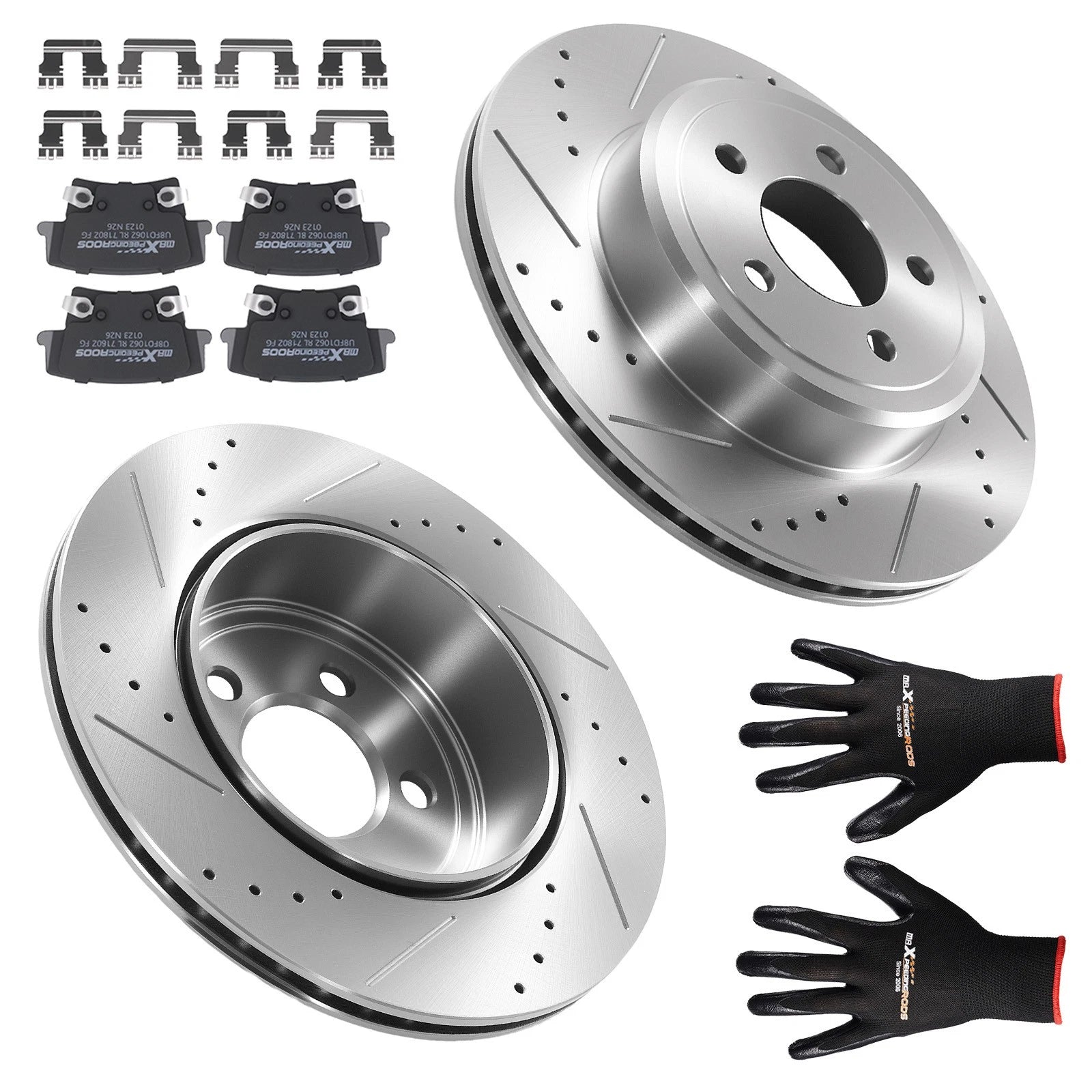 Rear Brake Rotors and Pads Kit for Dodge Challenger Charger (2006–2023)