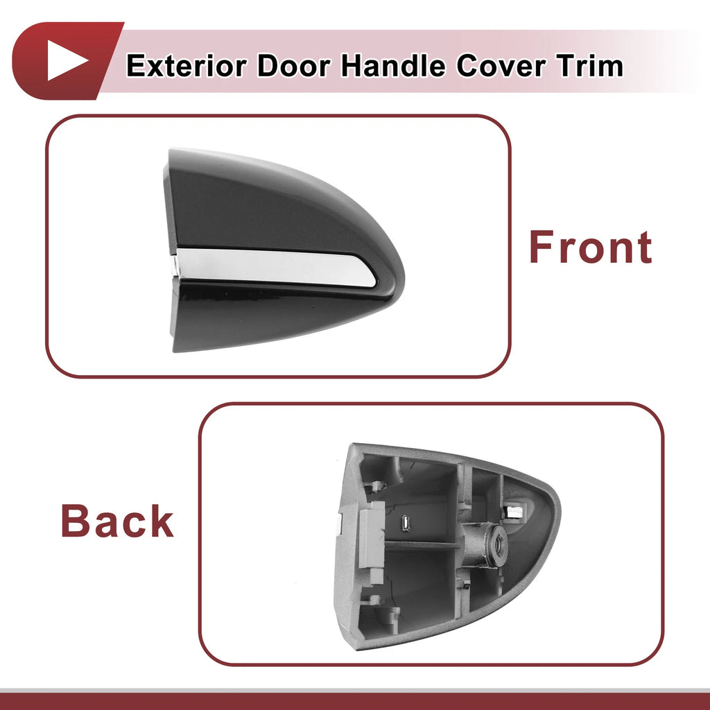 Exterior Door Handle Cover Trim for Toyota Corolla (2014–2018) Grey