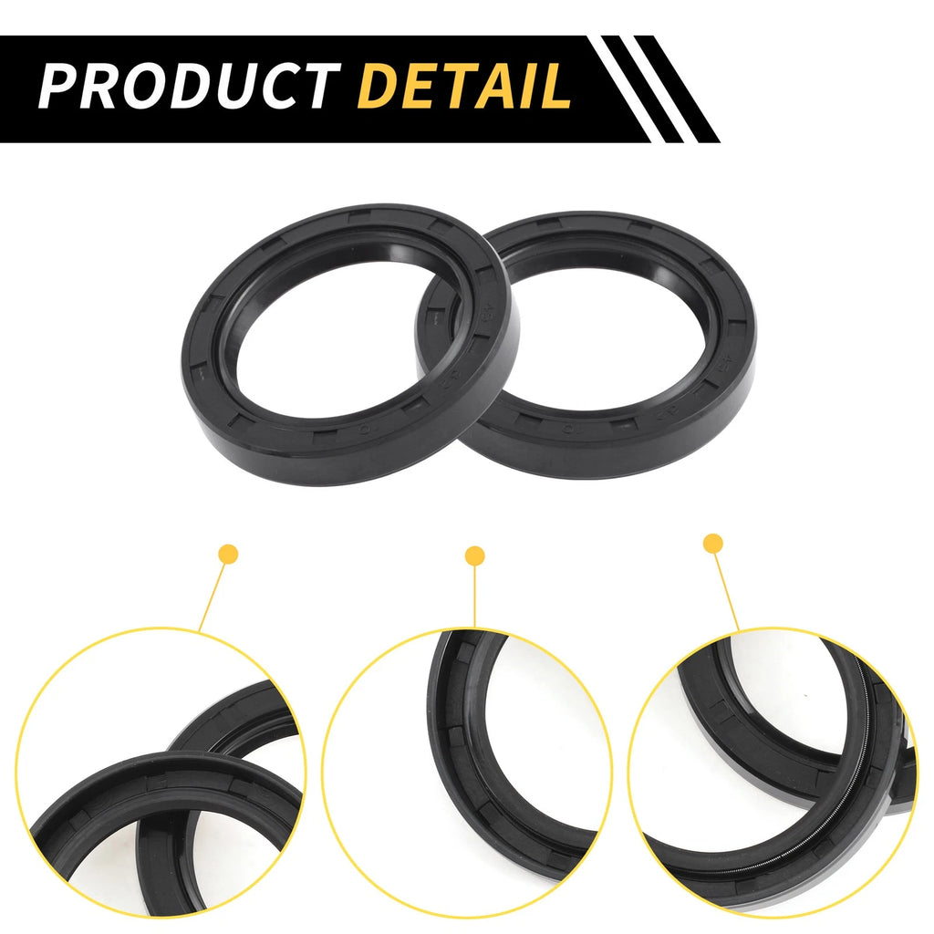 Set of 5 Oil Seal Rotary Shaft Seal NBR Rubber 45x62x10mm