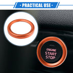 Ignition Push Button Cover Trim for Ford Maverick (2022–2023) - Orange