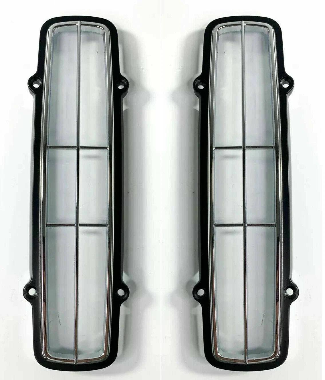 Tail Light Lamp Bezels Chrome Pair for Chevrolet Monte Carlo (1970–1972)