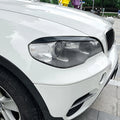 Pair of Gloss Black Headlight Eye Lids for BMW X5 E70 (2008–2013)