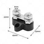 Bus Bar Power Terminal Blocks M6 Negative M8 Positive for 12V 24V
