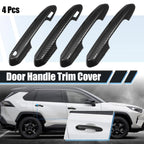 Set of 4 Door Handle Cover Trim for Toyota RAV4 (2019–2021) Carbon Fiber