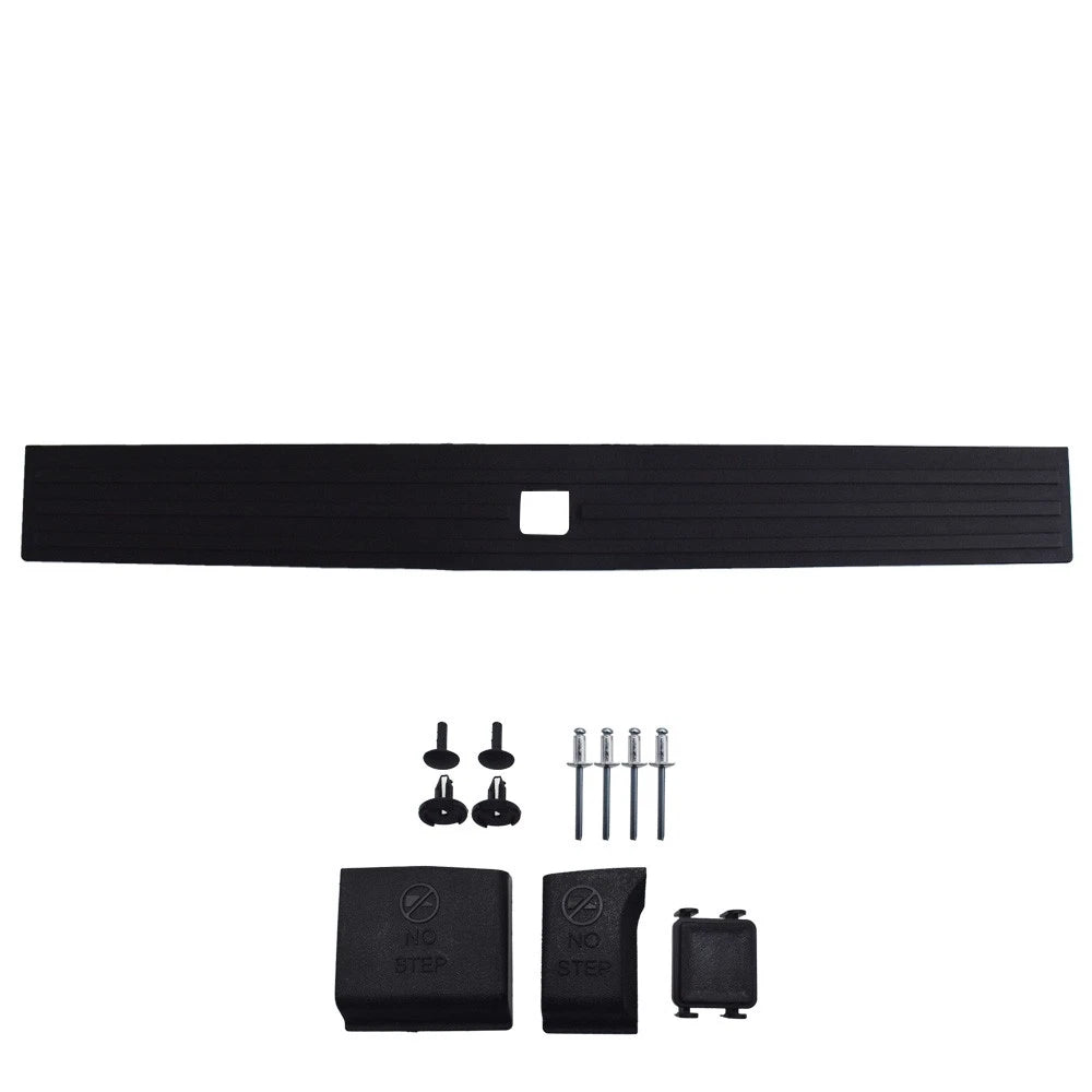 Tailgate Step Pad Molding Trim with Button for Ford F150 (2015–2019)