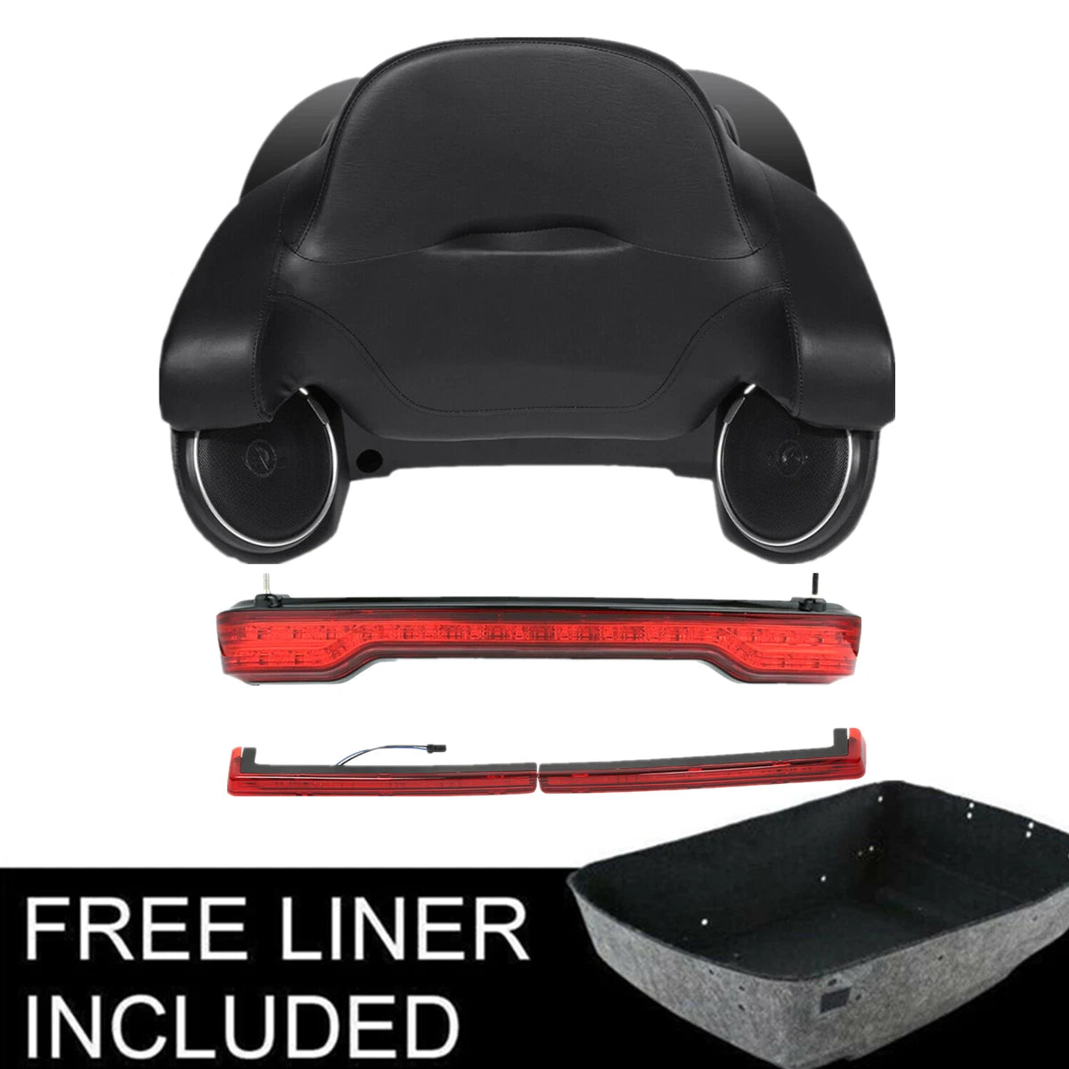 Trunk Pad Speaker Light Marker for Harley Electra Glide & Street Glide (2014–2025)