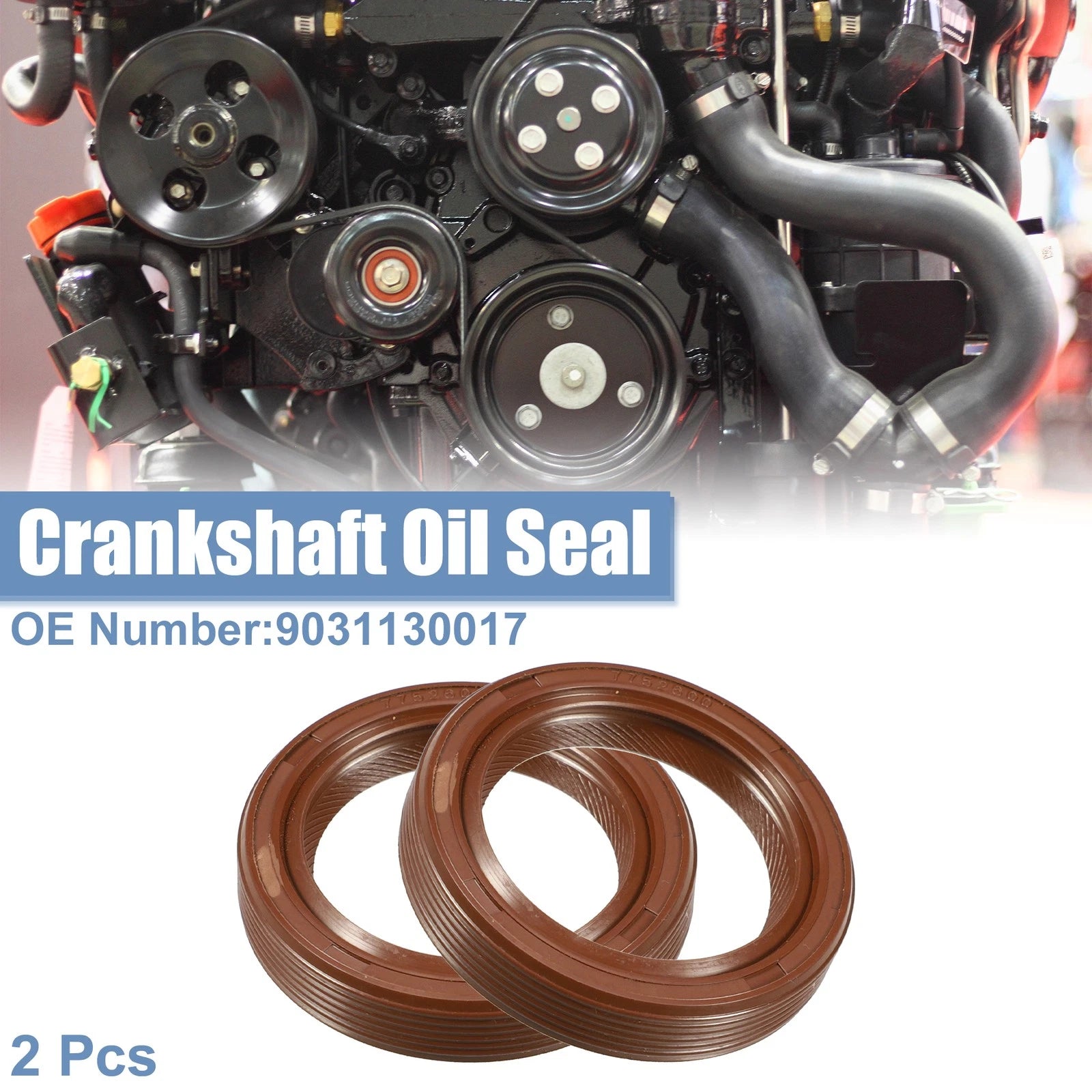 2X Engine Crankshaft Oil Seal No. 90311-30017 for Toyota RAV4 (1996–2004)