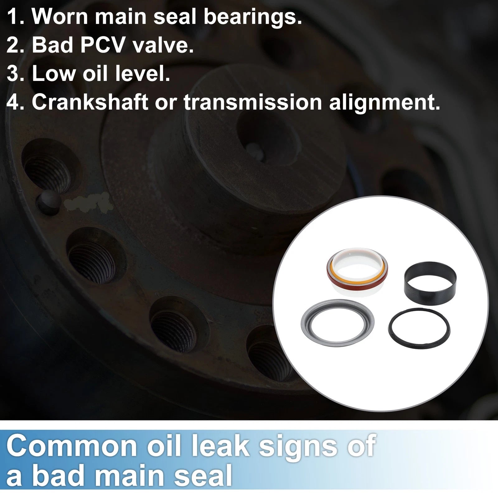 Crankshaft Oil Seal Wear Sleeve Kit for Dodge Ram 1500 2500 3500 (2002–2018)