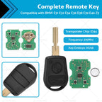 3 Button Remote Key for BMW E31 E32 E34 E36 E38 E39 E46 Z3 (1990–2002)
