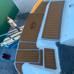 EVA Foam Faux Teak Deck Floor Pad for Sunseeker Camargue 51 (1996)