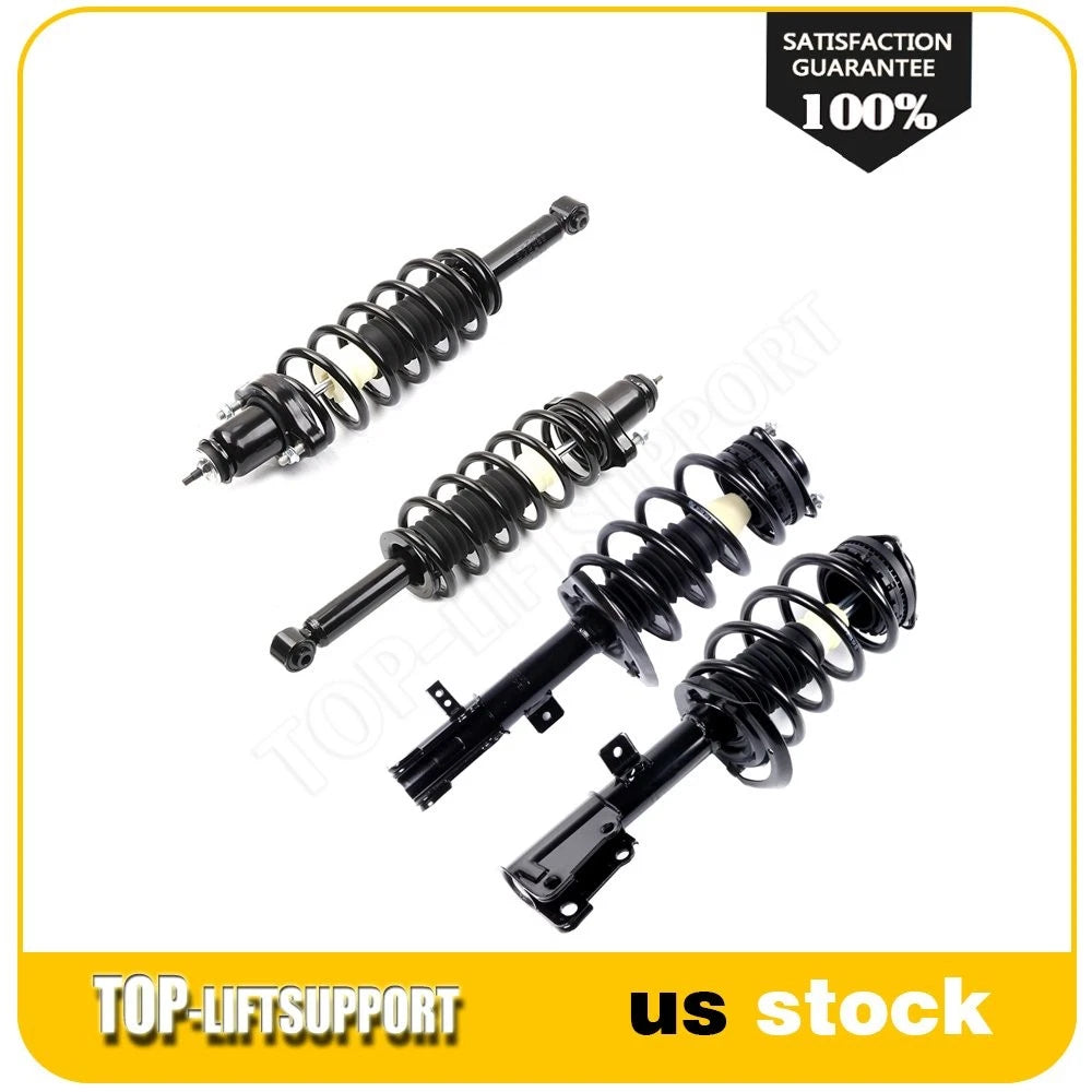 Set of 4 Complete Struts and Coil Springs for Dodge Avenger (2009–2014)