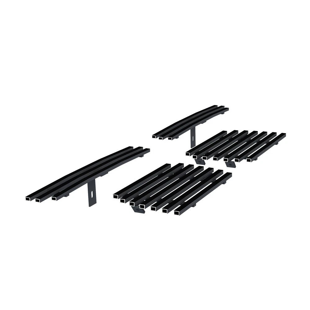 Lower Bumper Black Billet Grille Combo for Chevy Silverado (2003–2006)