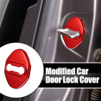 Set of 4 Door Lock Latch Covers for Ford Focus (2019–2021) Red