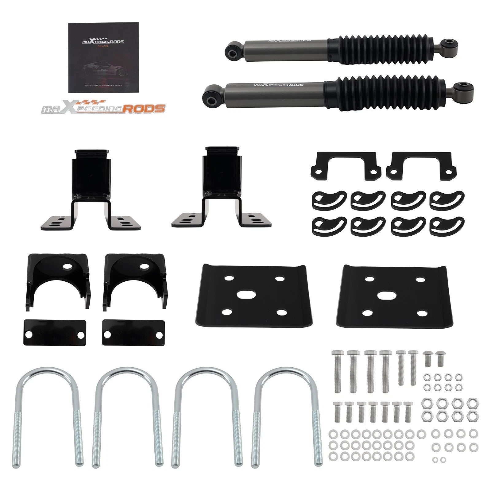 2" Front 4" Rear Lowering Kit for Chevy Silverado 1500 2WD (2007–2015)