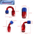 16FT 6AN Nylon Braided CPE Oil Gas Fuel Line Hose End Fitting Kit