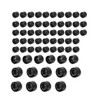63X Black Engine Topper Screw Bolt Cap Kit for Harley Twin Cam Softail (2000-2006)