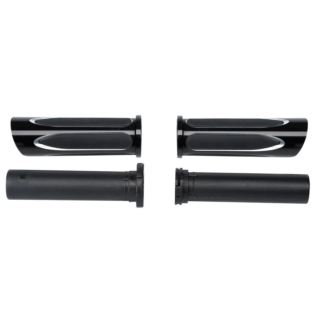 1" 25mm Handlebar Hand Grips for Harley Chopper, Honda, Suzuki, Kawasaki, Yamaha