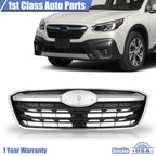 Front Grille Assembly for Subaru Outback (2020–2022) Black Silver