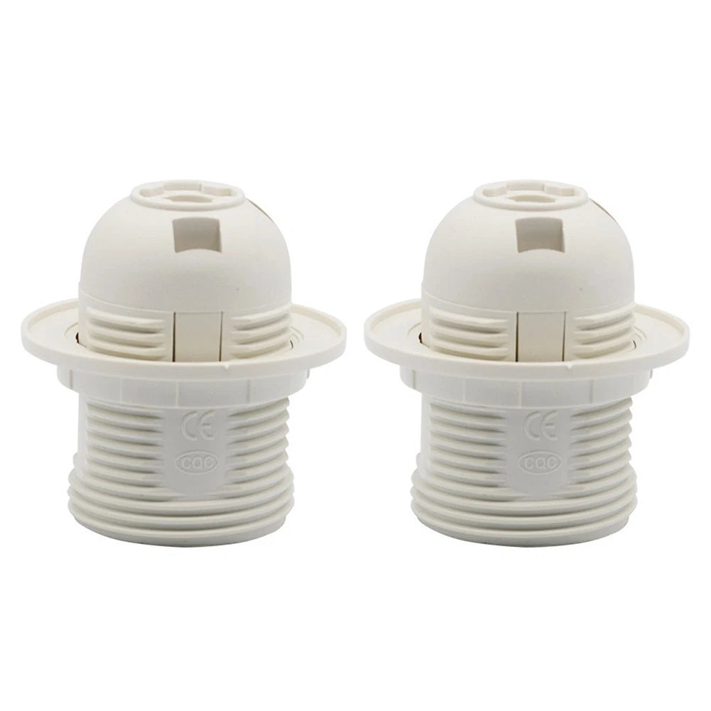 E27 Lamp Holders Set of 2 with Internal Screw Terminals for Easy Installation