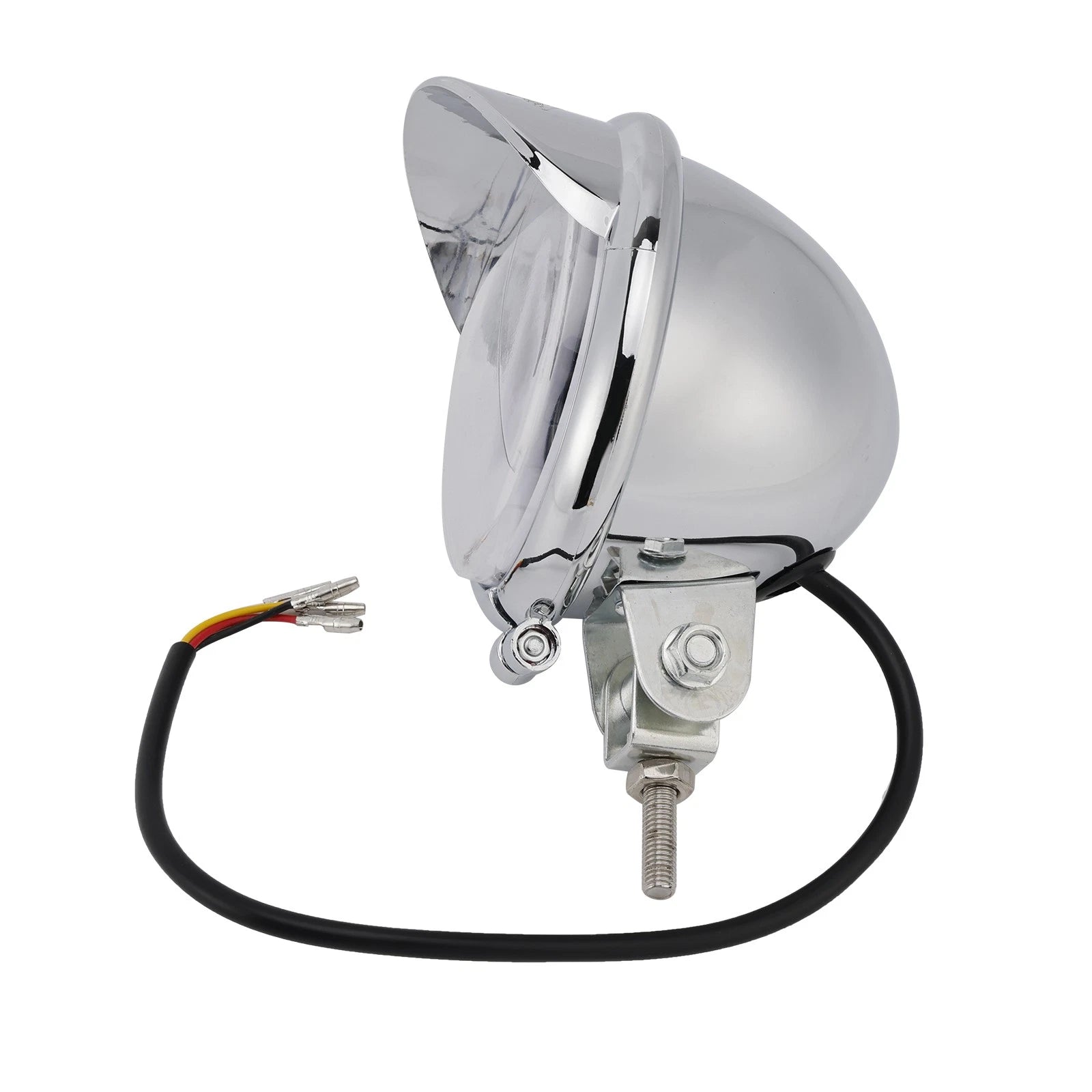 Headlight Lamp for Motorcycle (Universal, Chrome)