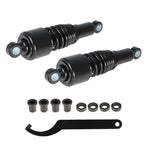 Pair of 10.5" Black Rear Shocks for Harley Sportster 883 1200