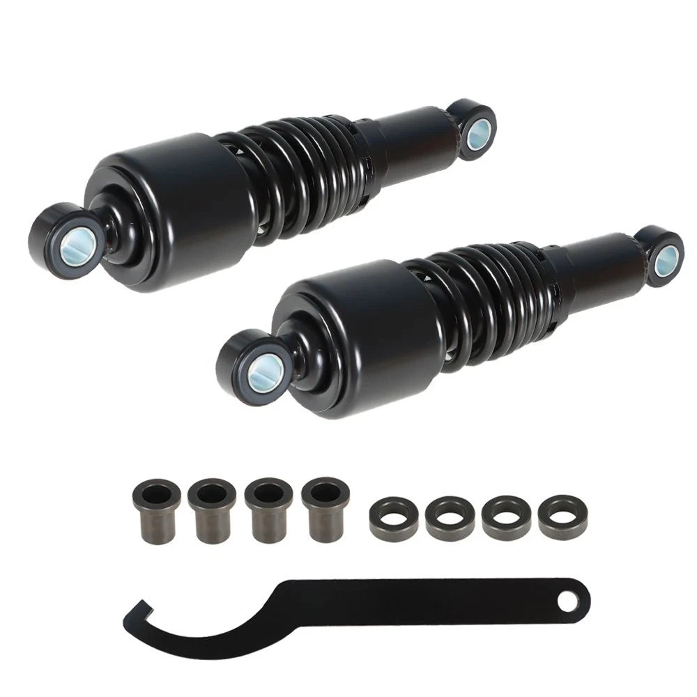 Pair of 10.5" Black Rear Shocks for Harley Sportster 883 1200