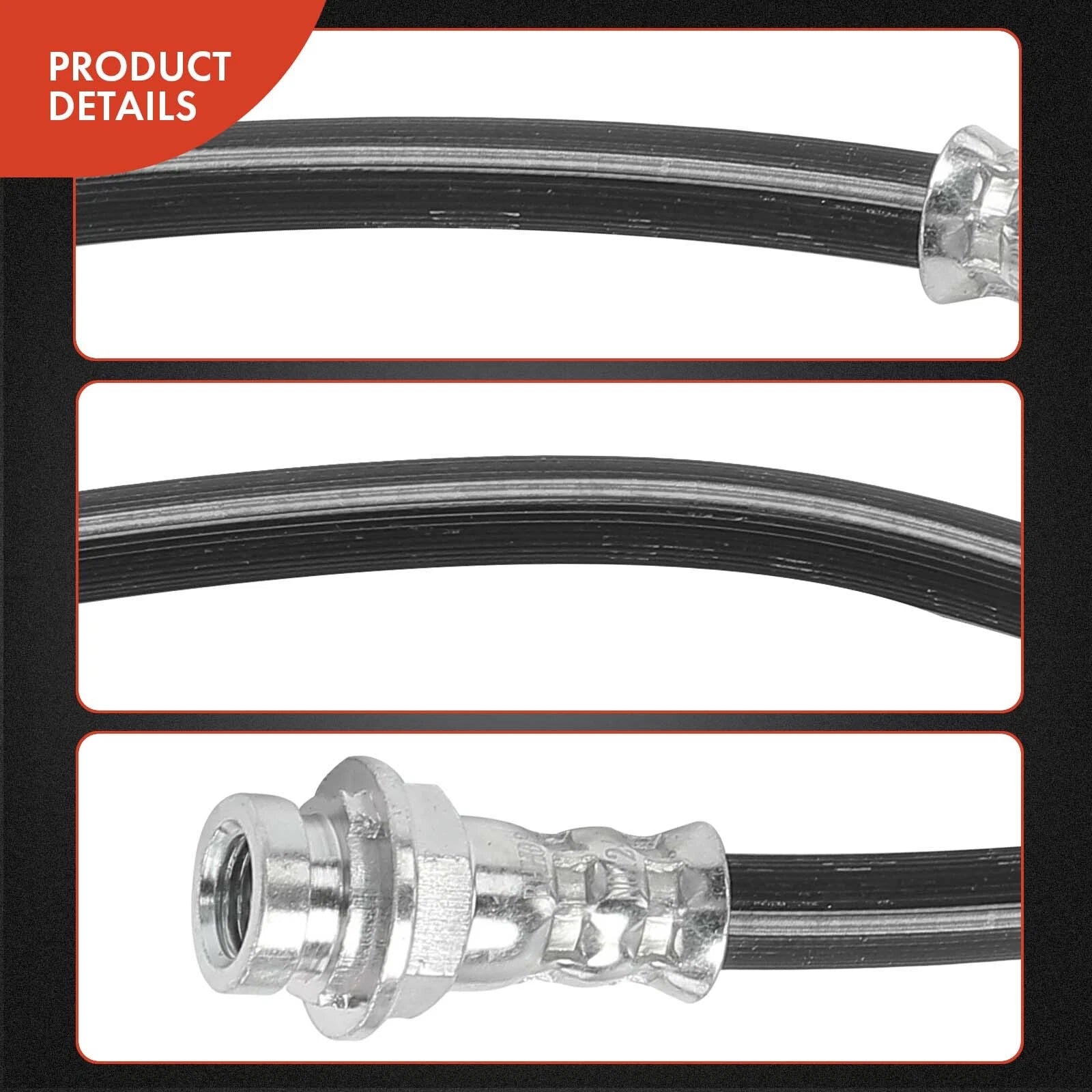 2X Rear Brake Hydraulic Hose for Chevy Malibu (1997–2003) Pontiac Oldsmobile