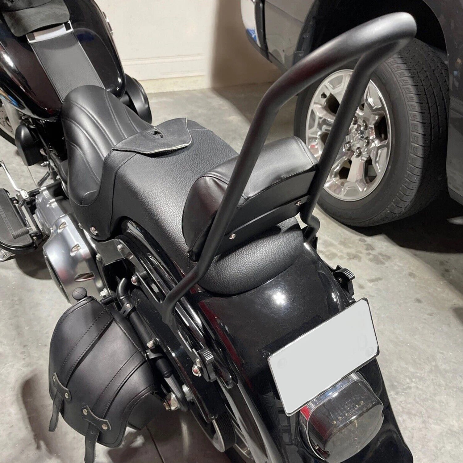 Detachable Backrest Sissy Bar for Harley Fatboy Softail (2006–2017)