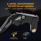Pair of Clutch Brake Levers for Yamaha Raptor 700 700R YFM700 (2008–2020)