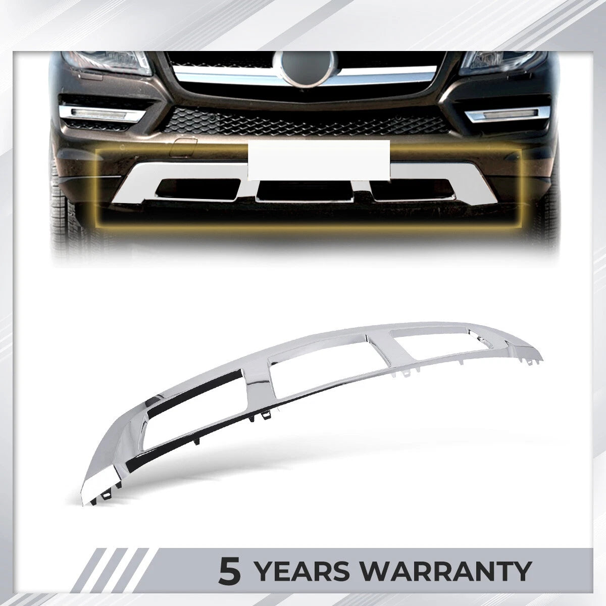 Front Bumper Trim Molding for Mercedes Benz GL350 GL450 GL550 (2010–2016)
