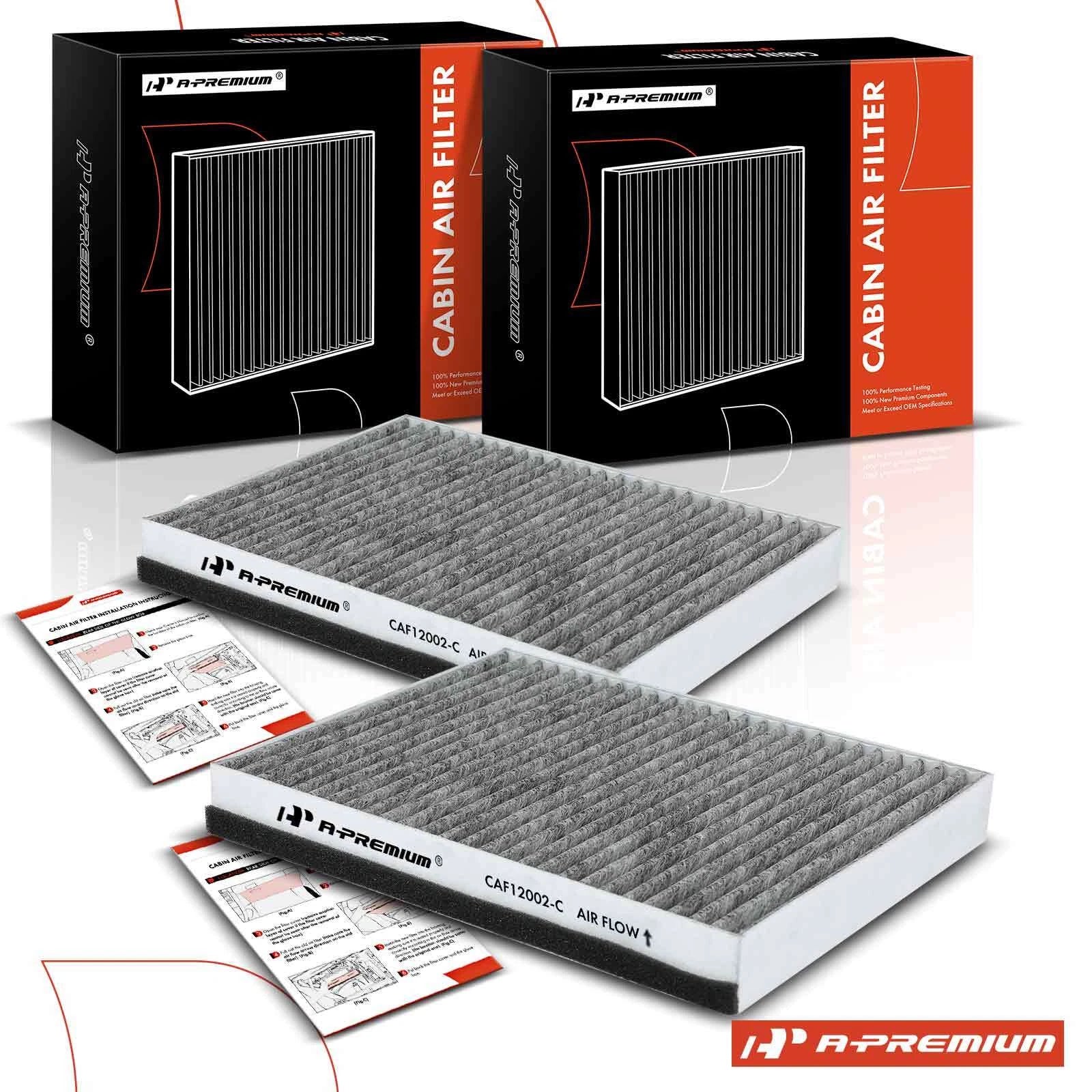 2X Activated Carbon Cabin Air Filter for Kia Soul EV (2015–2019)