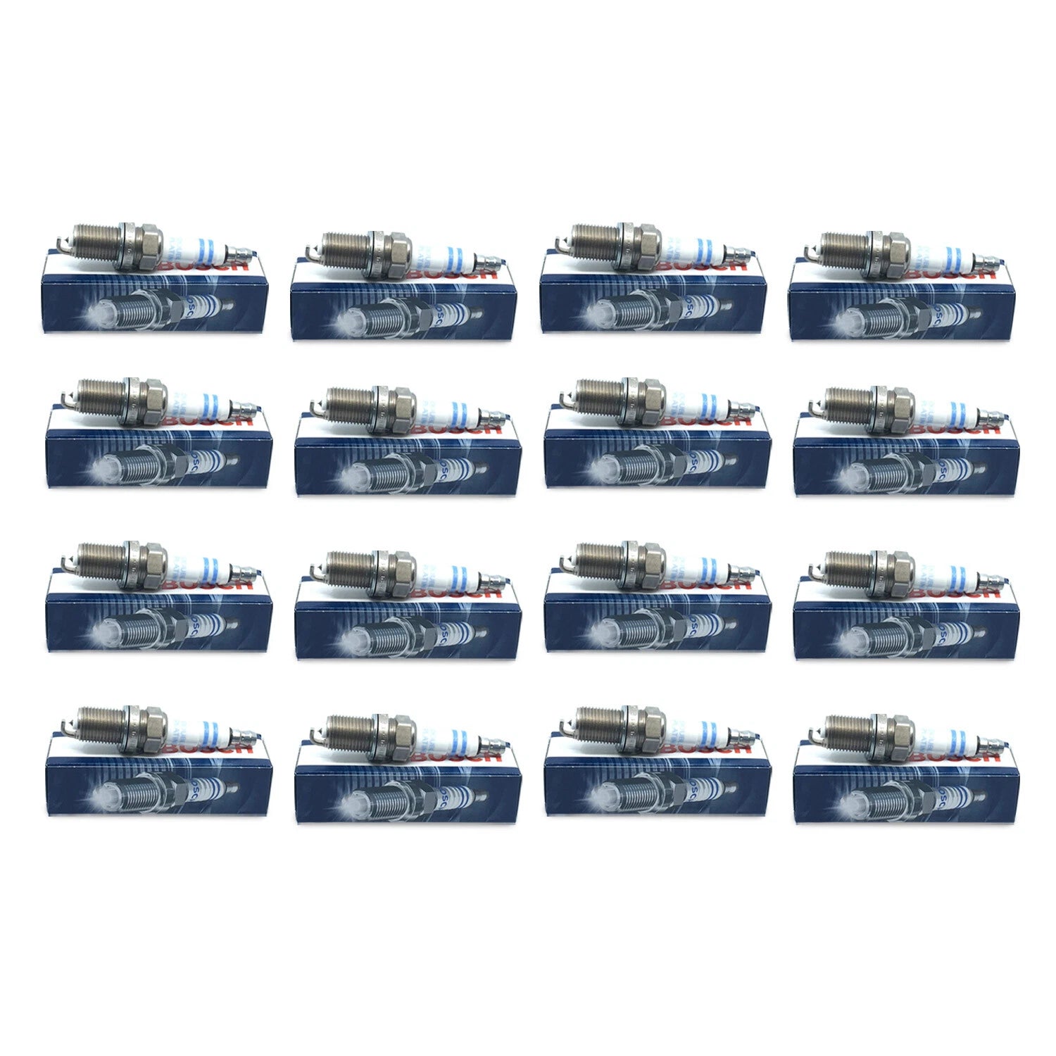 Set of 16 Bosch Spark Plugs FR8DPP33 for Mercedes