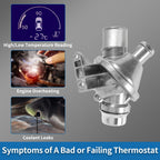Car Thermostat No. 11538635689 for BMW X3 (2007–2011) Aluminum Alloy