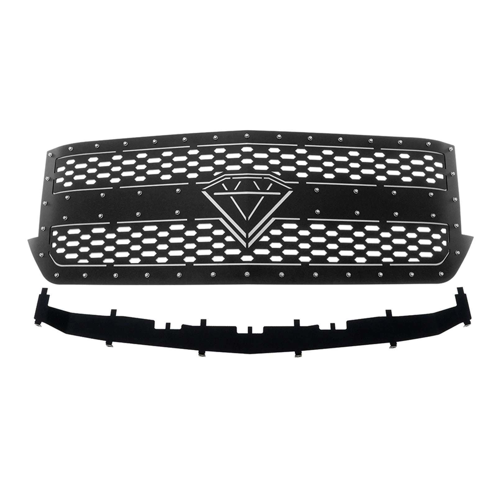 Main Black Laser Cut Grille for Chevy Silverado 1500 (2016-2019)