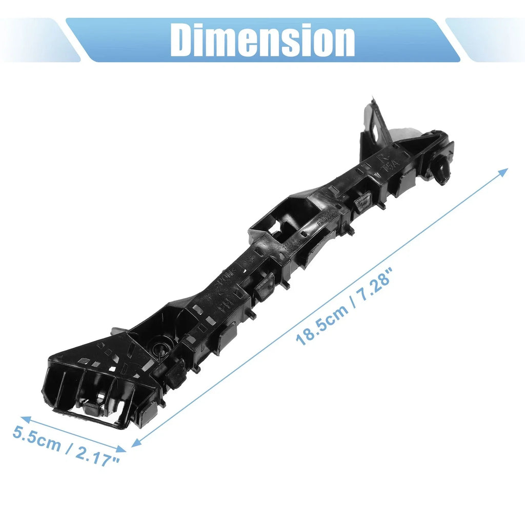 Front Bumper Bracket for Honda Fit (2015) - Plastic Black, 2 x Brackets