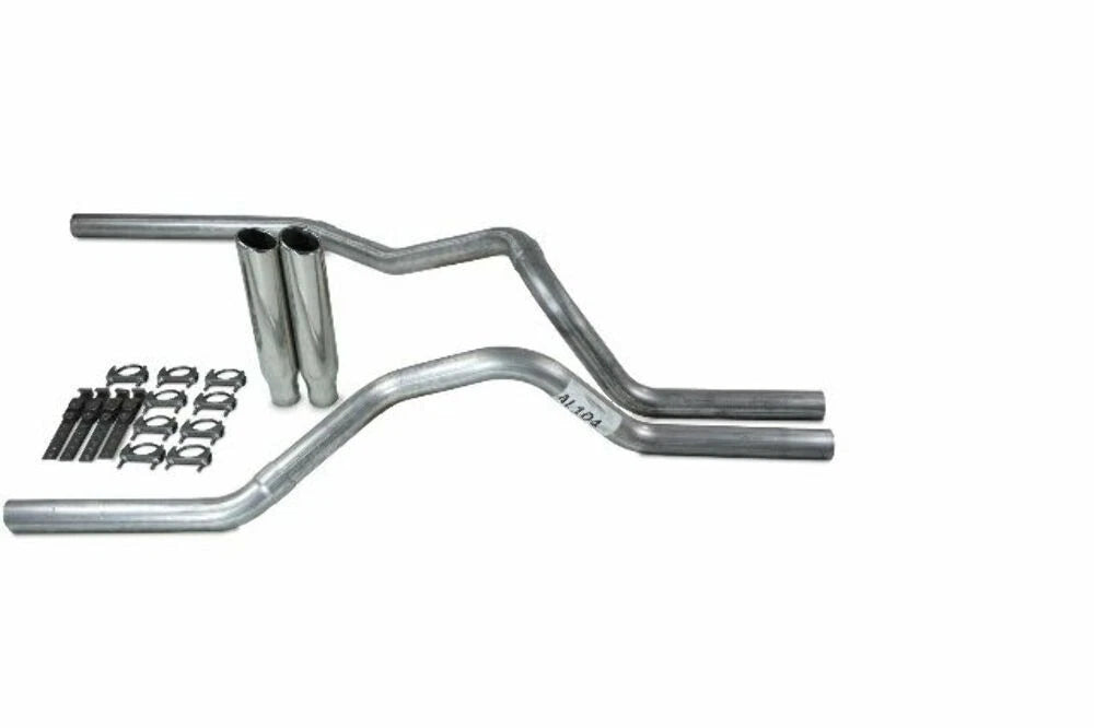 2.5" Dual Exhaust Kit for Dodge Ram 1500 (2019–2025) No Muffler Clamp on Tips