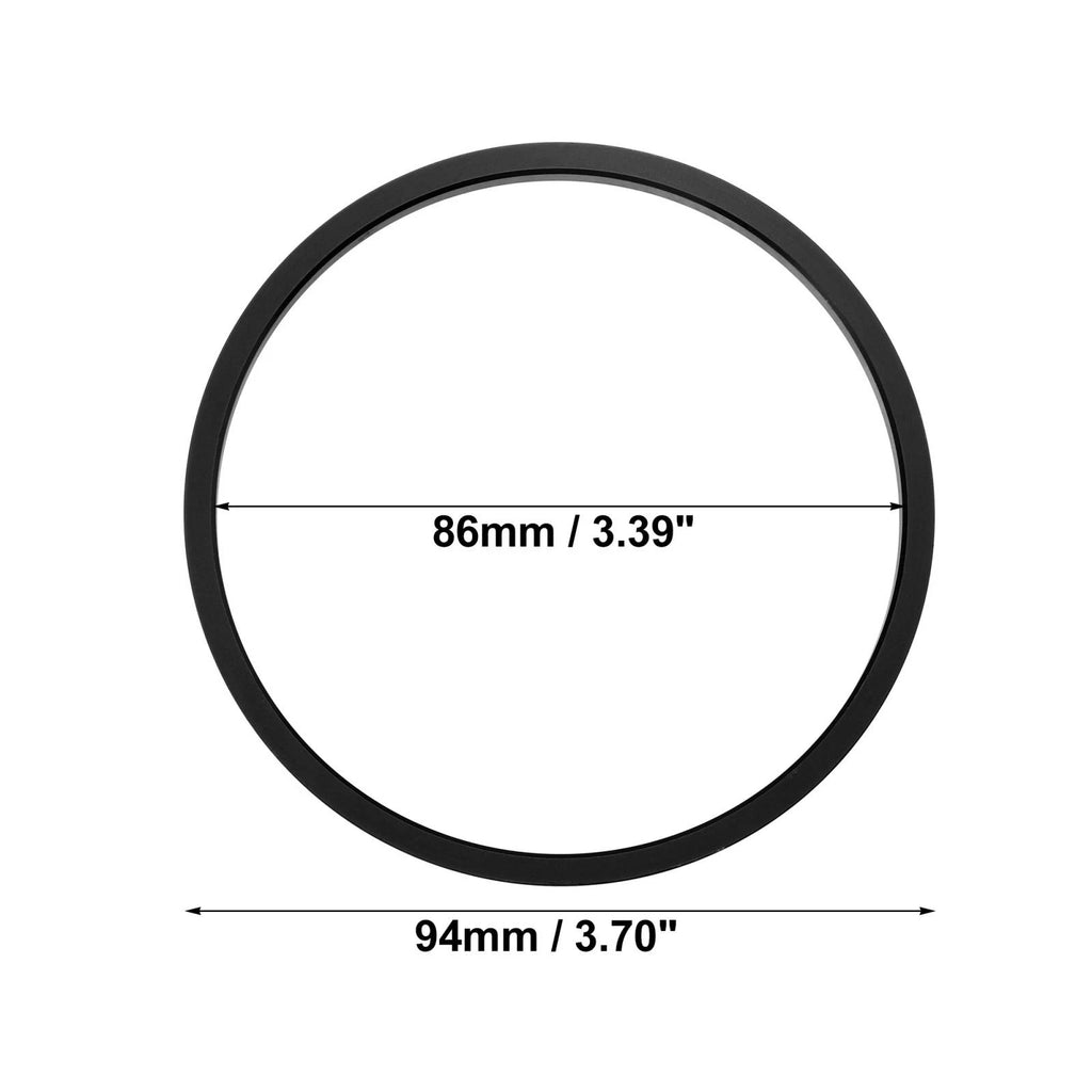 Set of 4 AC Outer Vent Rings Trim Covers for Toyota Tacoma (2016–2022) Black