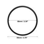 Set of 4 AC Outer Vent Rings Trim Covers for Toyota Tacoma (2016–2022) Black