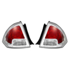 2PC Tail Light Set for Ford Fusion (2006–2009) Chrome Left Right Side