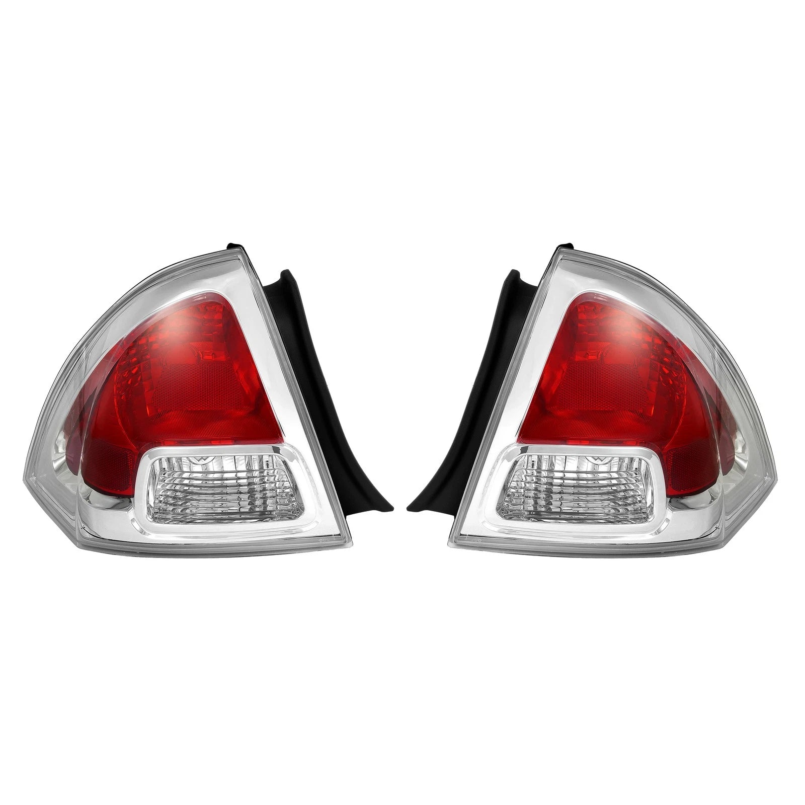 2PC Tail Light Set for Ford Fusion (2006–2009) Chrome Left Right Side