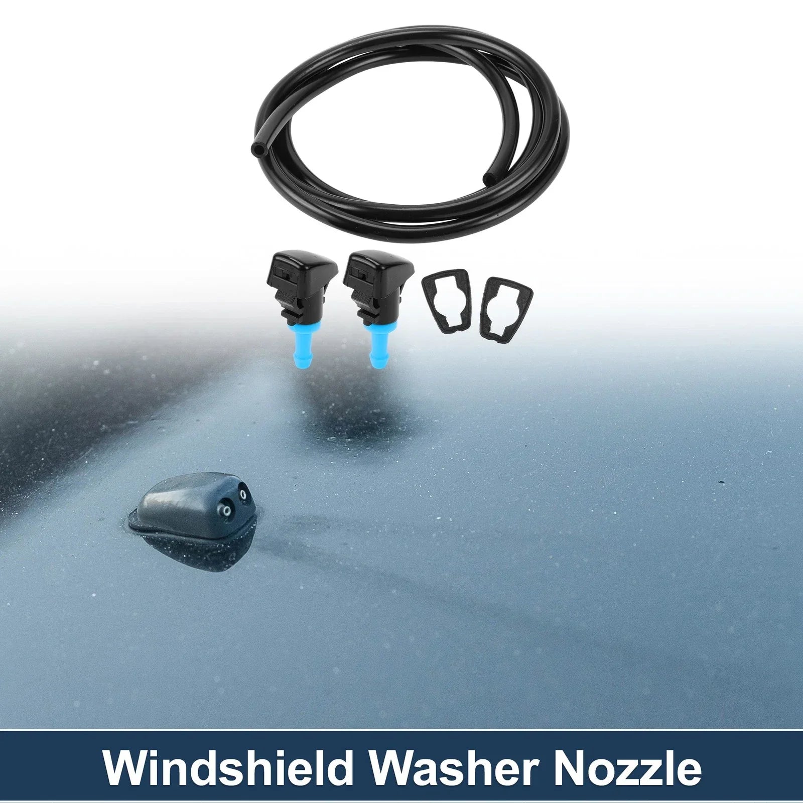 Washer Nozzle with Gasket & Fluid Hose for Dodge Grand (2004-2009)