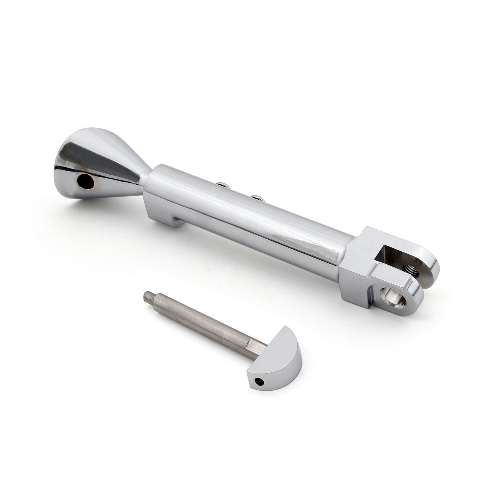 Adjustable CNC Aluminum Kickstand for Yamaha Star Vmax 1200 (1985–2008) Chrome T9